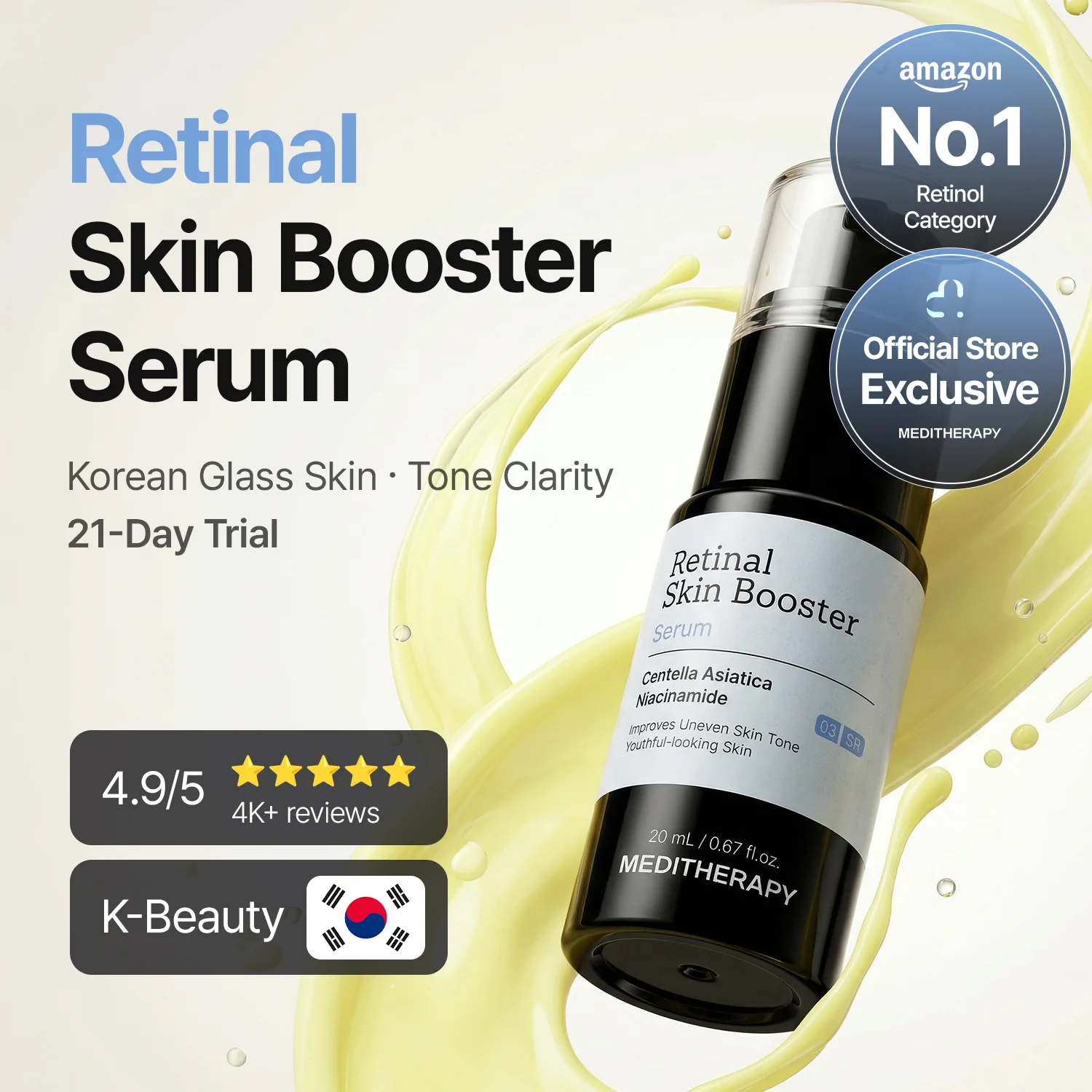 2-Step Korean Glass Skin Duo β Retinal & Squalane - Image 9