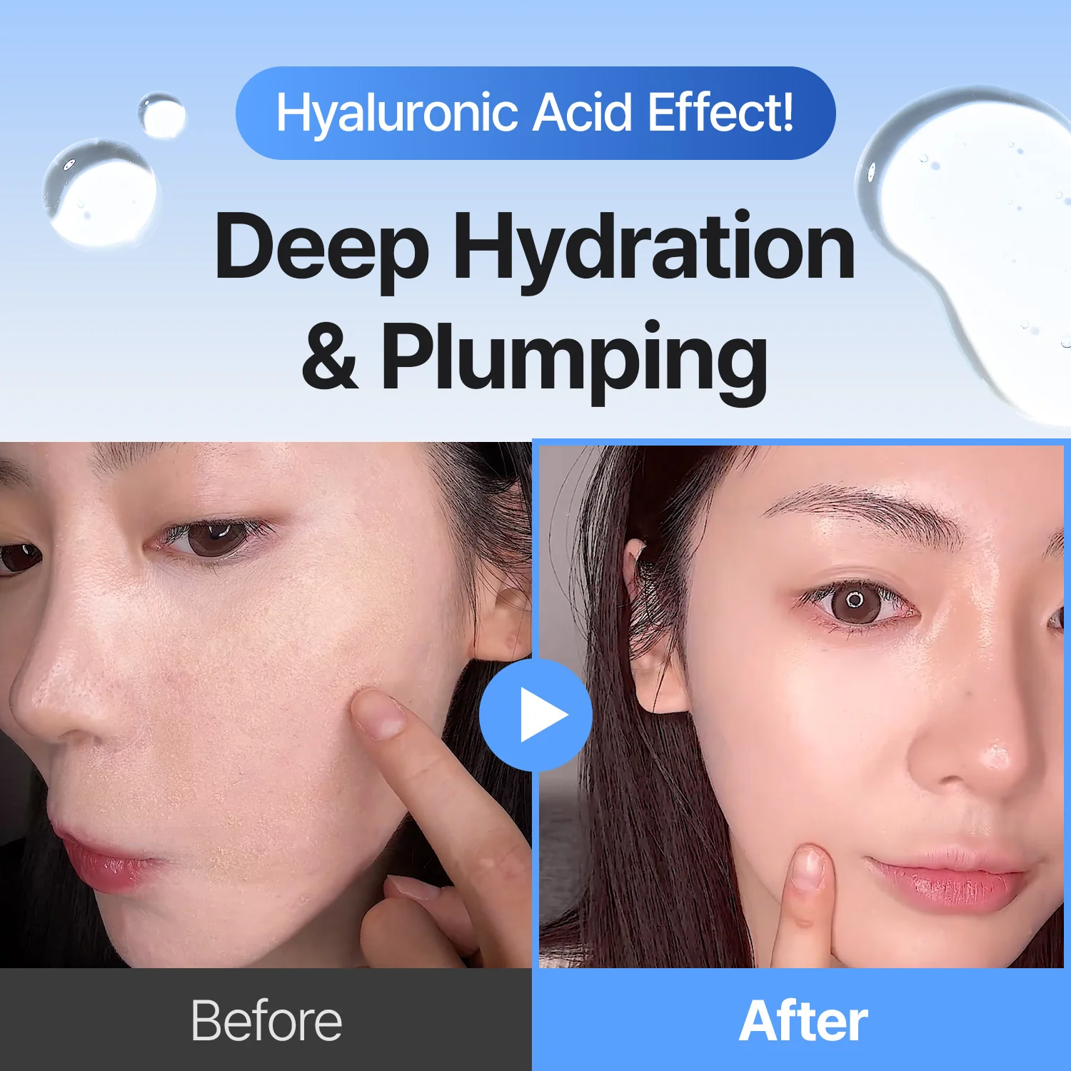 3-Step Korean Glass Skin Trio โ Retinal, Hyaluronic Acid & Squalane Moisturizer - Image 3