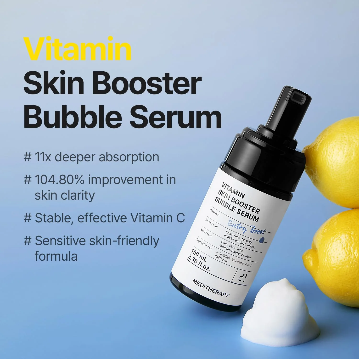 [Amazon | New drop] Vitamin Skin Booster Bubble Serum – Non-Irritating Gentle Daily Brightening - Image 2